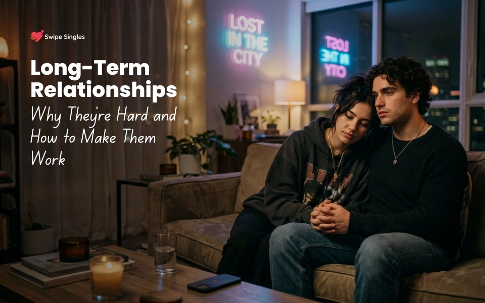 Couple strengthening a long-term relationship